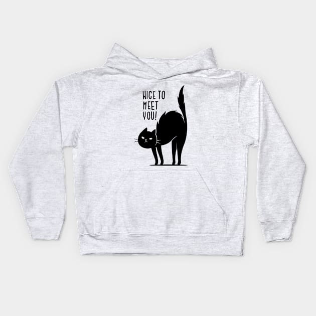 Nice To Meet You Kids Hoodie by zoljo